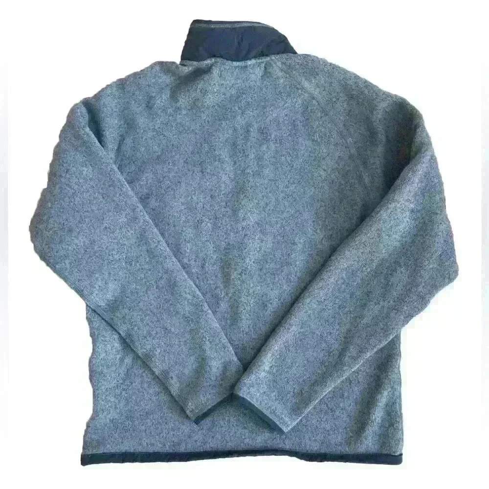 The North Face Gordon Lyons Men’s 1/4 Quarter Zip Knit Woven Sweater Gray S